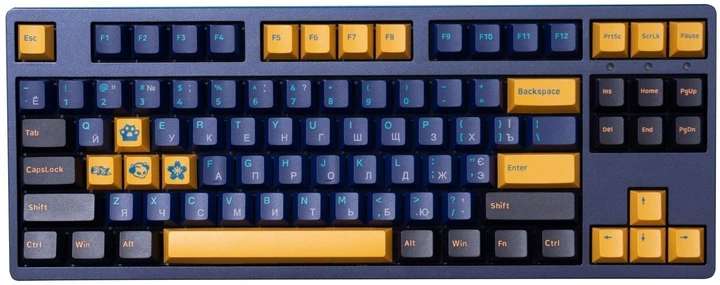 Клавиатура проводная Akko 3087 V2 DS Horizon CS Pink V2 USB Blue