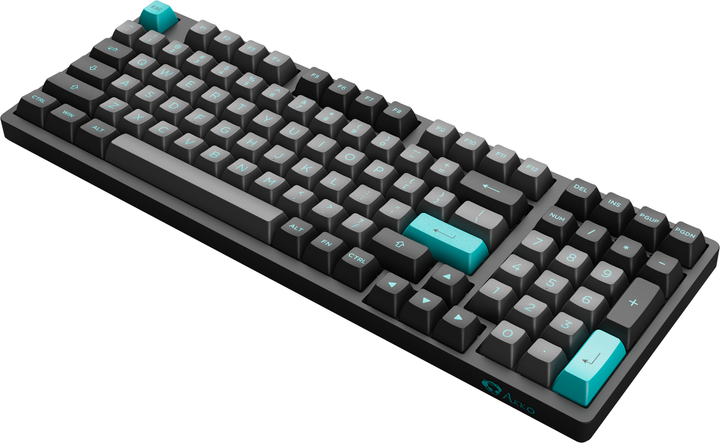 Клавіатура Akko 3098N RGB TTC Honey Switch (6925758618304) Black/Cyan - зображення 4