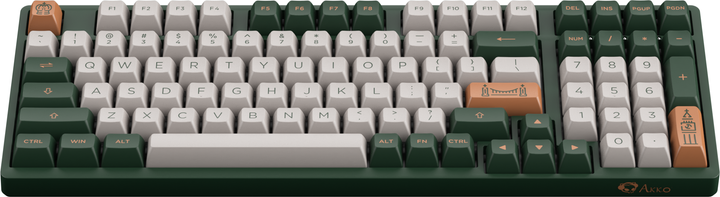 Клавиатура проводная Akko 3098S London CS Jelly Purple RGB USB