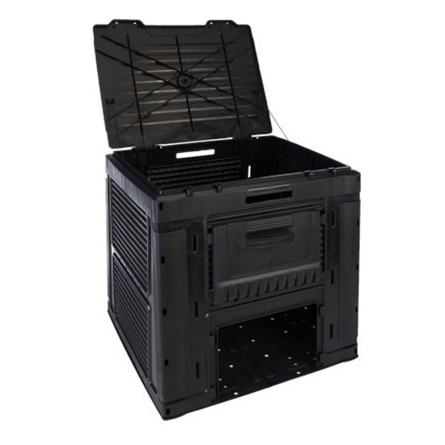 Садовый компостер пластиковый Keter E-Composter 470L черный, с основанием (17186362) - изображение 6