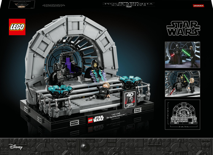 Zestaw klocków LEGO Star Wars Diorama: Sala tronowa Imperatora 807 elementów (75352) - obraz 10