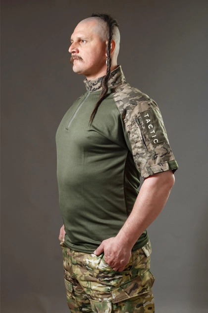 Тактична військова сорочка Убакс (UBACS) з коротким рукавом, мультикам 58 - изображение 2