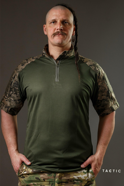 Тактична військова сорочка Убакс (UBACS) з коротким рукавом, мультикам 54 - изображение 1
