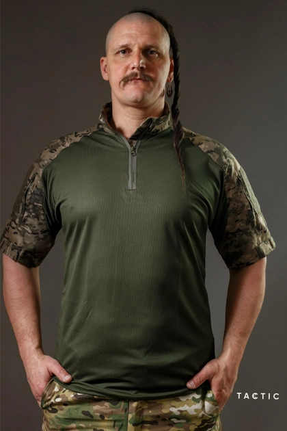 Тактична військова сорочка Убакс (UBACS) з коротким рукавом, мультикам 56 - изображение 1