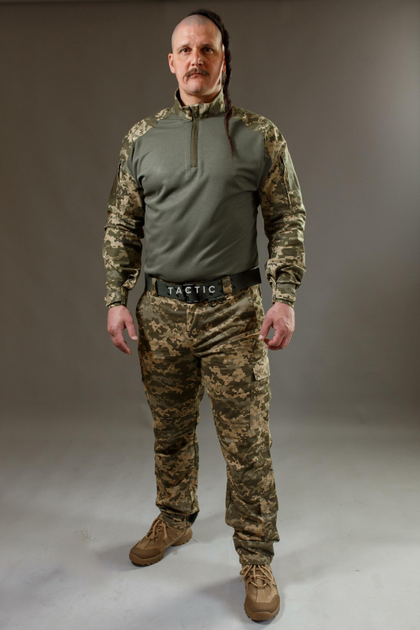 Військова форма Tactic літня, тактичний костюм (убакс + штани) піксель 48 - зображення 1