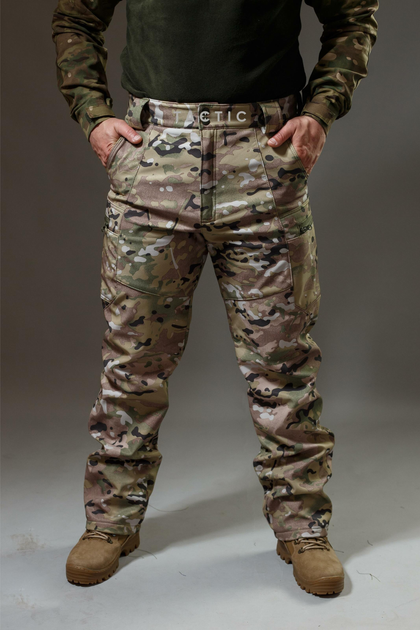 Військові штани Tactic (тактичні штани) SoftShell Мультикам зимові 58 - зображення 1