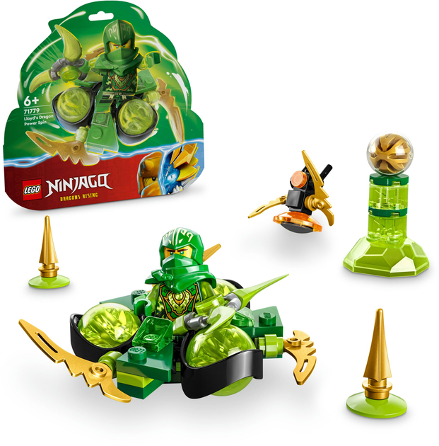Zestaw klocków LEGO Ninjago Smocza moc Lloyda obrót spinjitzu 56 elementów (71779) - obraz 8