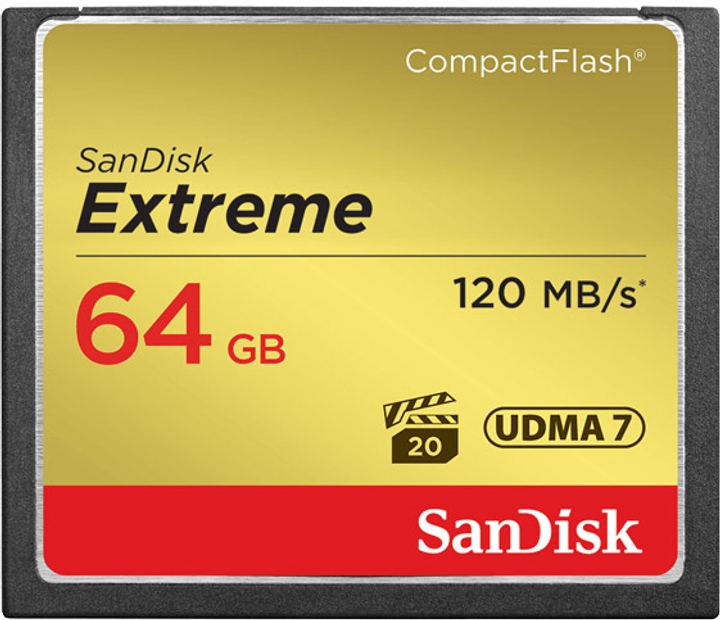 SanDisk Extreme CompactFlash 64 GB (SDCFXSB-064G-G46) - obraz 1