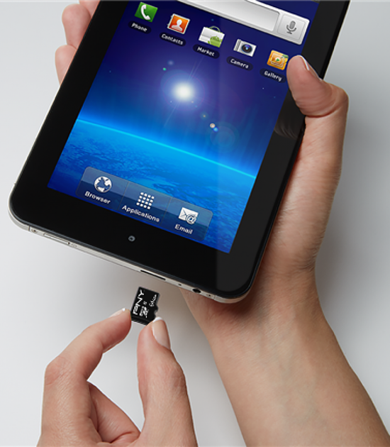 Adapter PNY microSDXC Performance Plus 64 GB Class 10 UHS-I + SD (P-SDU64G10PPL-GE) - obraz 3