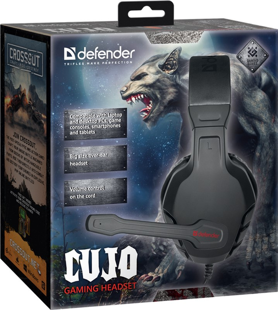 Навушники Defender Сujo Black-Red (4714033645058) - зображення 10