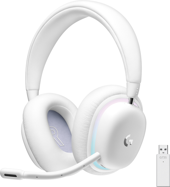 Słuchawki Logitech G735 Wireless Gaming Headset OFF WHITE (981-001083) - obraz 1