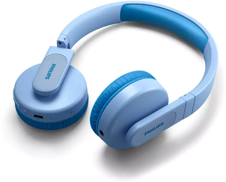 Słuchawki nauszne Philips Kids TAK4206 Kolorowe panele świetlne Wireless Blue (TAK4206BL/00) - obraz 5