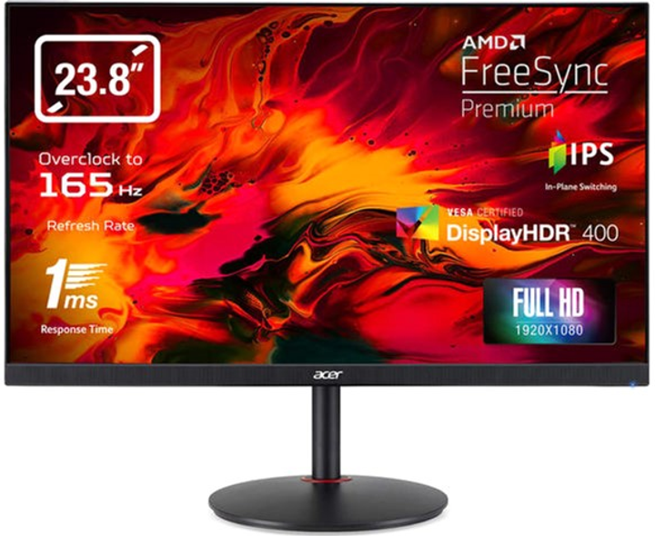 Monitor 23.8” Acer Nitro XV242YPbmiiprx (UM.QX2EF.P01) – 165Hz / 8-Bit / DisplayHDR 400 / FreeSync Premium - obraz 1
