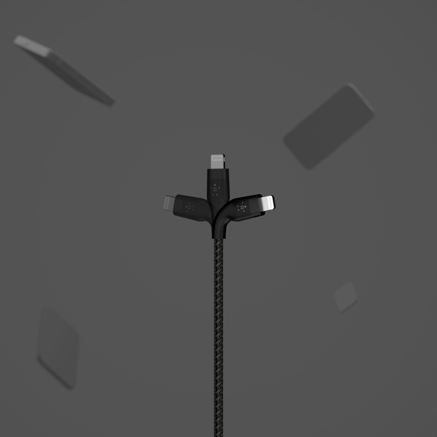 Kabel Belkin W OPLECIE SILIKONOWYM USB-A do Lightning 1m Czarny (CAA010bt1MBK) - obraz 7