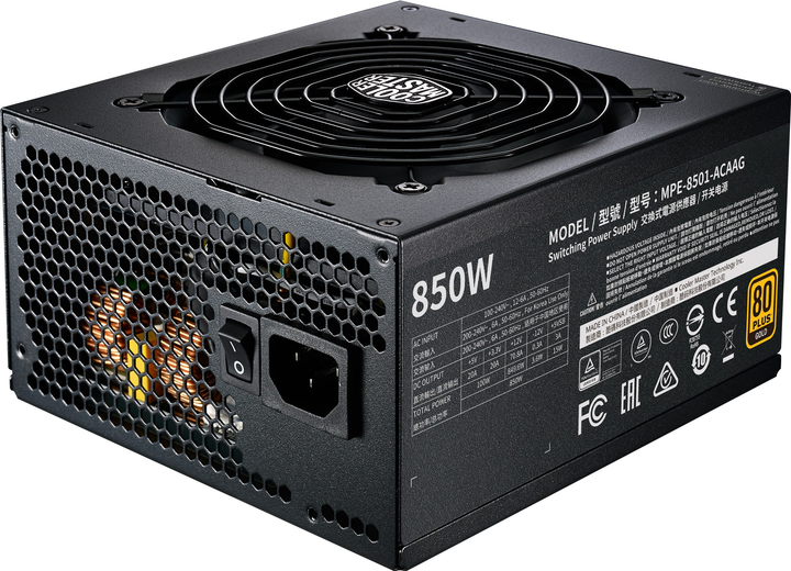 Zasilacz Cooler Master MWE Gold 850 - V2 Full Modular (MPE-8501-AFAAG-EU) - obraz 5