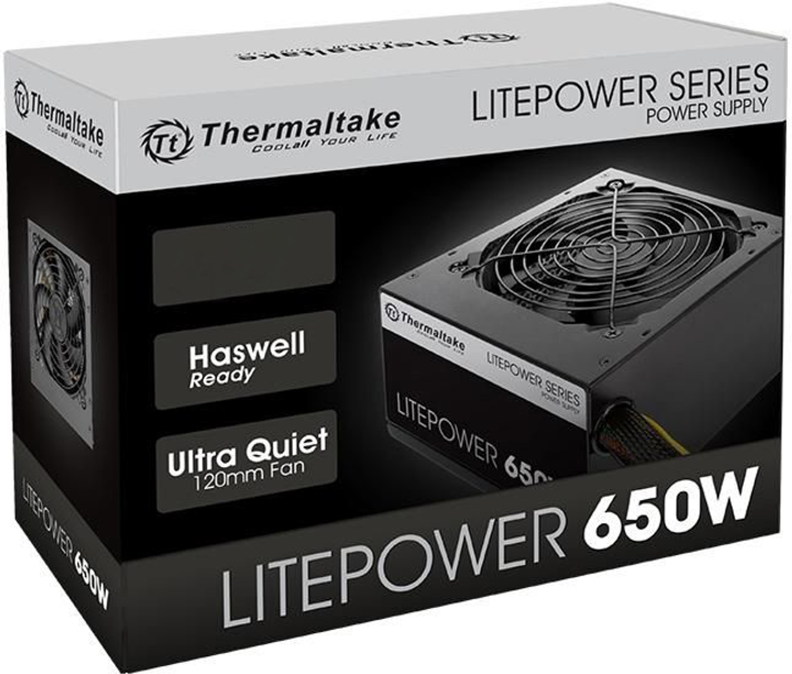 Zasilacz Thermaltake Litepower 650W (PS-LTP-0650NPCNEU-2) - obraz 6