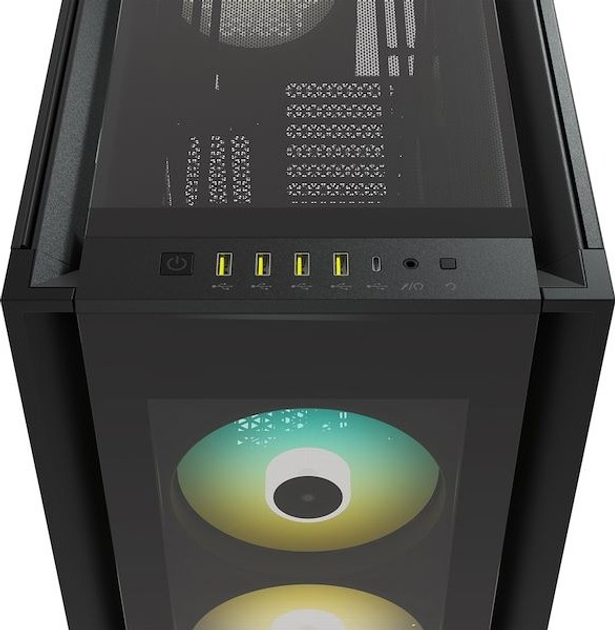 Obudowa iCUE 7000X RGB Tempered Glass Czarne (CC-9011226-WW) - obraz 5