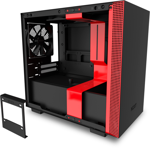 Корпус NZXT H210 Black/Red Chassis (CA-H210B-BR) - зображення 1