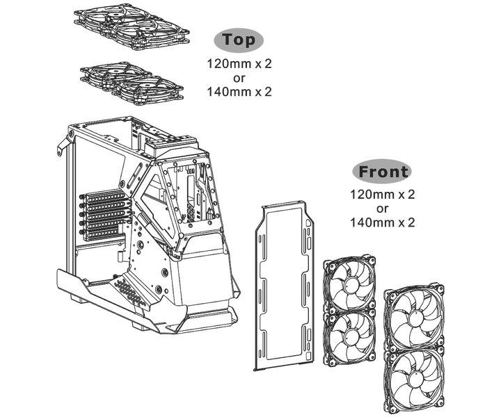 Obudowa Thermaltake AH T200 Micro Chassis Czarny (CA-1R4-00S1WN-00) - obraz 11