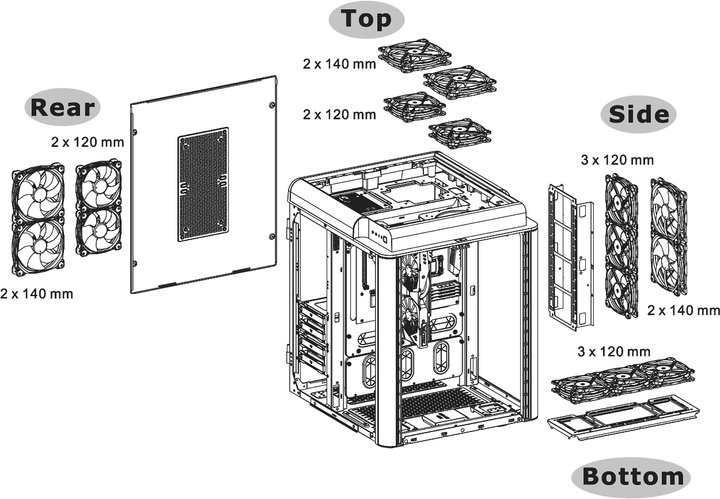 Obudowa Thermaltake Level 20 HT czarne (CA-1P6-00F1WN-00) - obraz 5