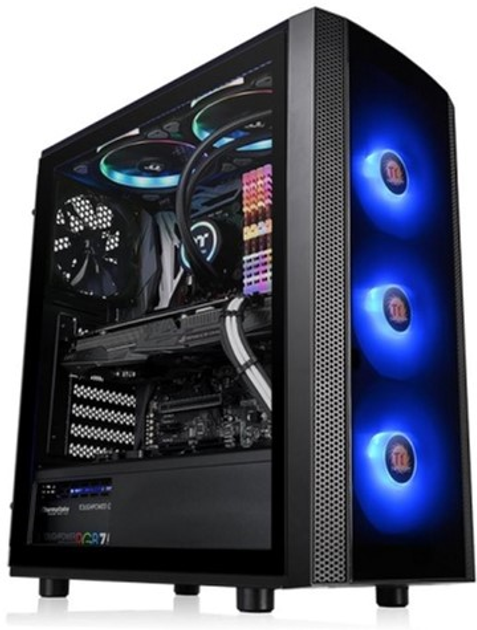 Корпус Thermaltake Versa J25Tempered Glass RGB Edition Black (CA-1L8-00M1WN-01) - зображення 1