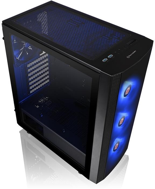 Obudowa Thermaltake Versa J25Tempered Glass RGB Edition Black (CA-1L8-00M1WN-01) - obraz 6