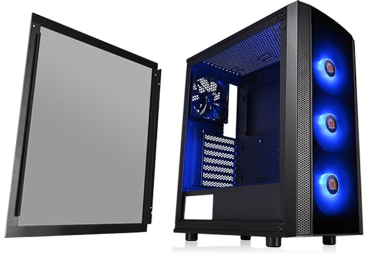 Obudowa Thermaltake Versa J25Tempered Glass RGB Edition Black (CA-1L8-00M1WN-01) - obraz 11