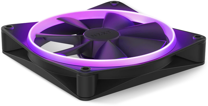 Chłodzenie NZXT RGB - pojedyncze F140RGB - 140 mm Czarny (RF-R14SF-B1) - obraz 4