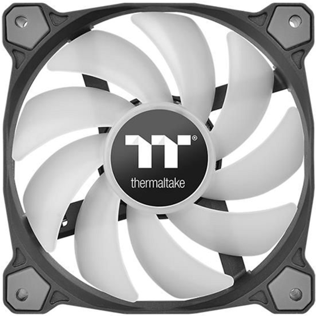 Набір вентиляторів Thermaltake Pure 12 ARGB Sync Radiator Fan TT Premium Edition (комплект з 3) Black (CL-F079-PL12SW-A) - зображення 3