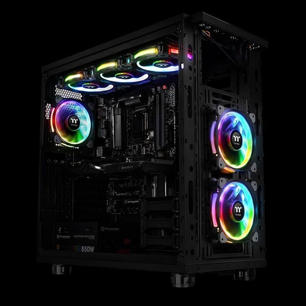 Zestaw wentylatorów Thermaltake Riing Plus 12 RGB Radiator Fan TT Premium Edition (zestaw 5 sztuk) (CL-F054-PL12SW-A) - obraz 5