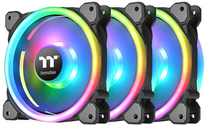 Zestaw wentylatorów Thermaltake Riing Trio 12 RGB TT Premium Edition (zestaw 3 sztuk) (CL-F072-PL12SW-A) - obraz 1