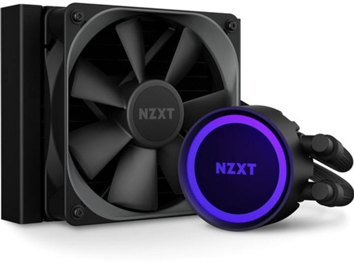 Система рідинного охолодження NZXT Kraken 120 — 120 мм AIOLiquid Cooler with Aer P120 and RGB LED (RL-KR120-B1) - зображення 2