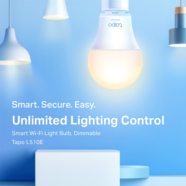 Inteligentna ściemnialna lampa Wi-Fi TP-LINK Tapo L510E - obraz 2