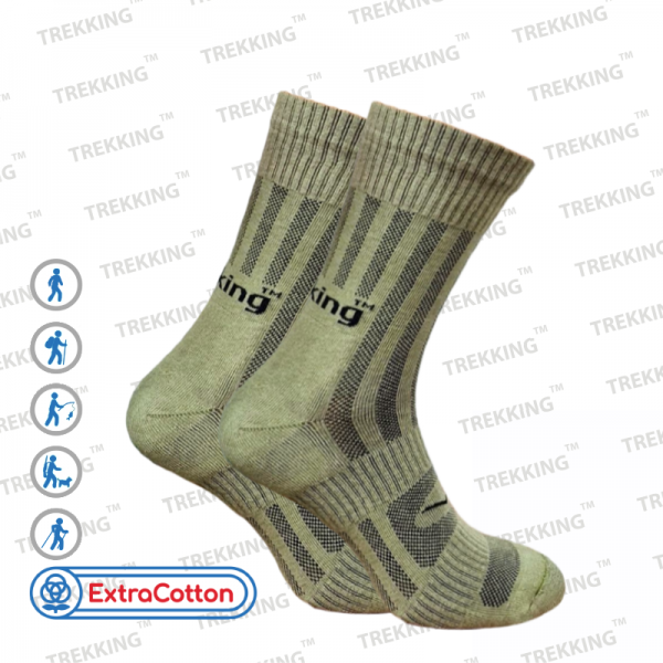 Шкарпетки трекінгові літо "MidLight" хакі (M /40-43) - изображение 2