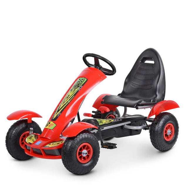 Велокарт детский Bambi kart M 1450-3 ручной тормоз - Фото 5 Велокарт детский Bambi kart M 1450-3 ручной тормоз - изображение 5