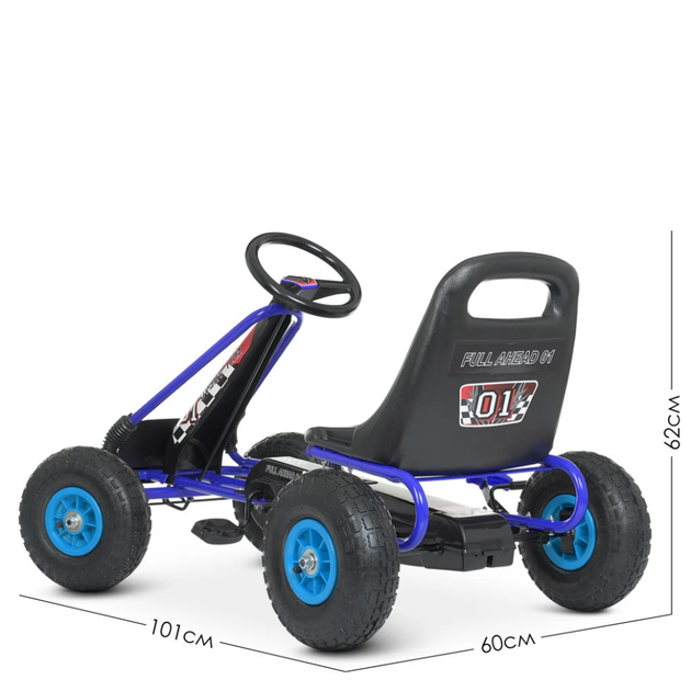Велокарт детский Bambi kart M 0645(2)-4 синий - изображение 4