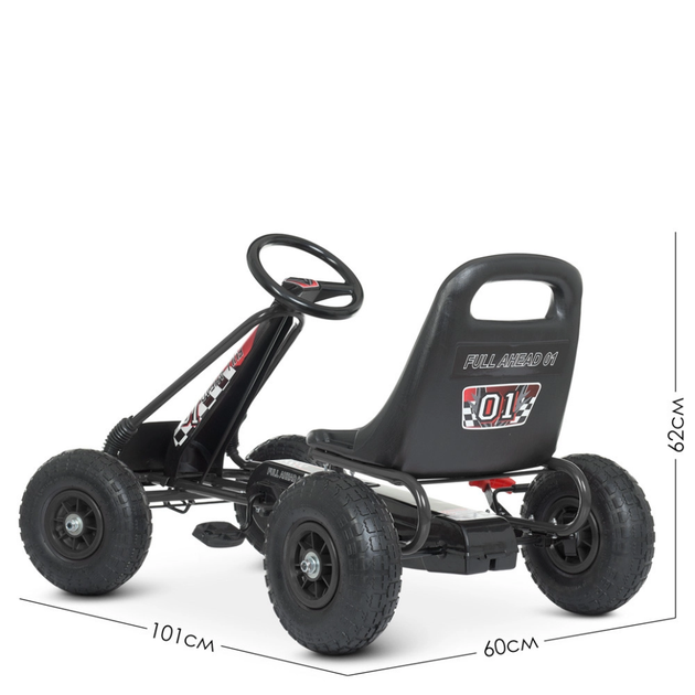 Велокарт детский Bambi kart M 0645(2)-2 черный - изображение 4