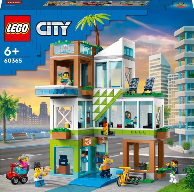 Zestaw klocków LEGO City Apartamentowiec 688 elementów (60365) - obraz 1