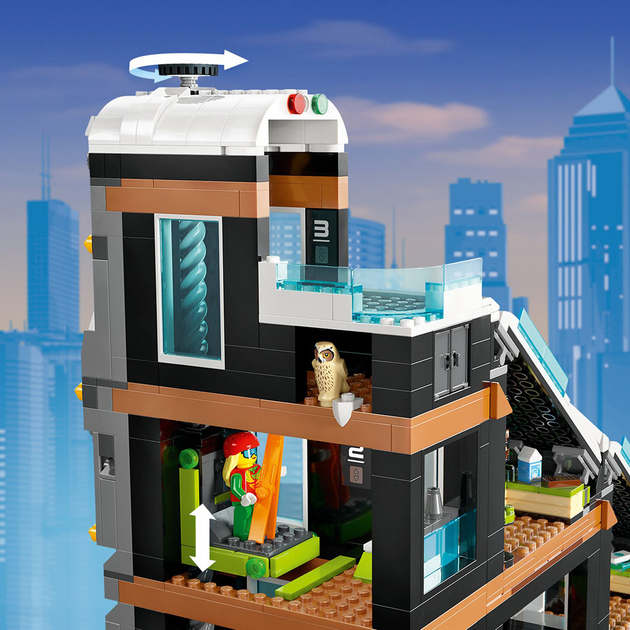Конструктор LEGO City Гірськолижний і скелелазний центр 1045 деталей (60366) - зображення 7