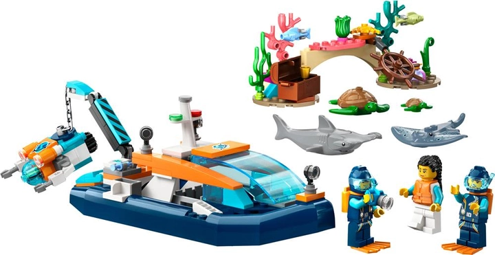 Конструктор LEGO City Дослідницький підводний човен 182 деталі (60377) - зображення 2