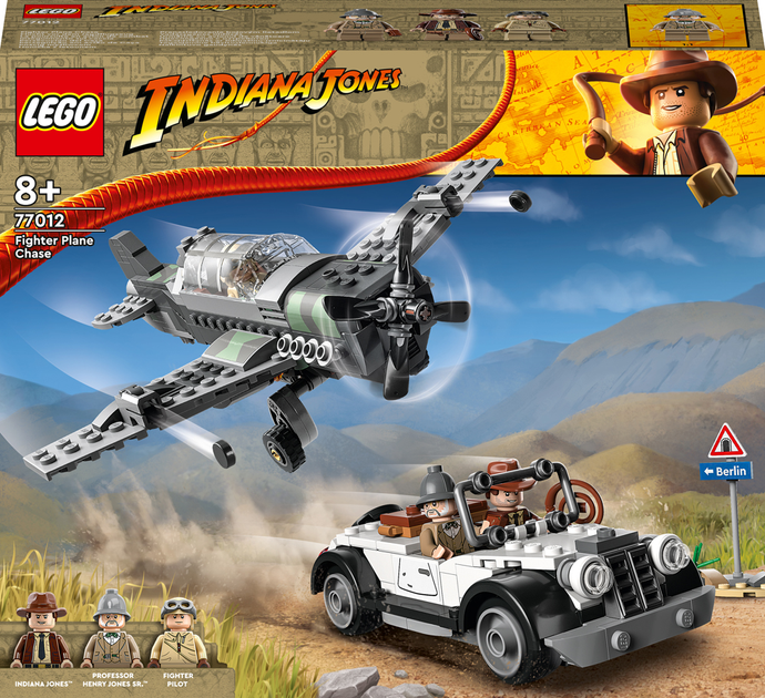Zestaw klocków LEGO Indiana Jones Pościg myśliwcem 387 elementów (77012) - obraz 1