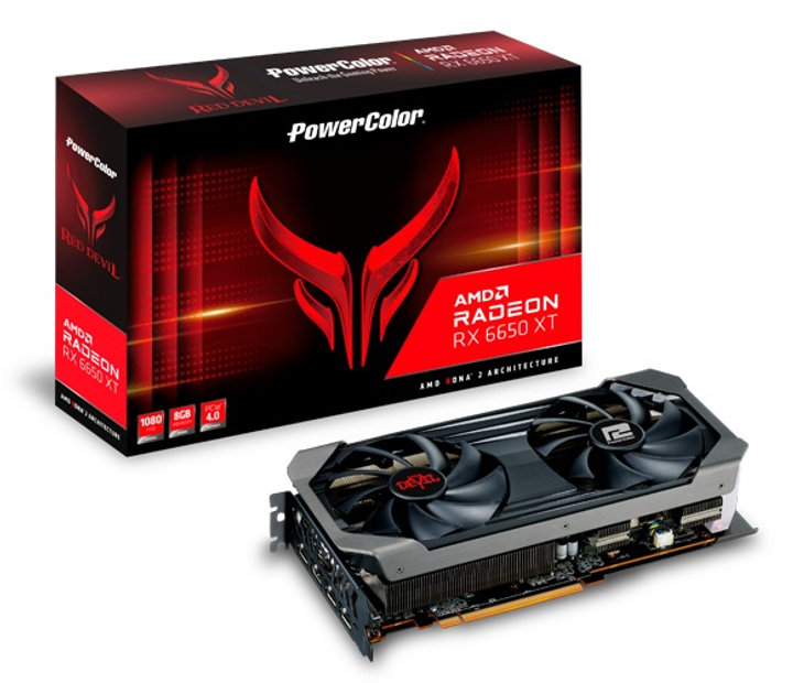 Видеокарта AMD Radeon RX 6650 XT 8GB GDDR6 Red Devil PowerColor (AXRX ...