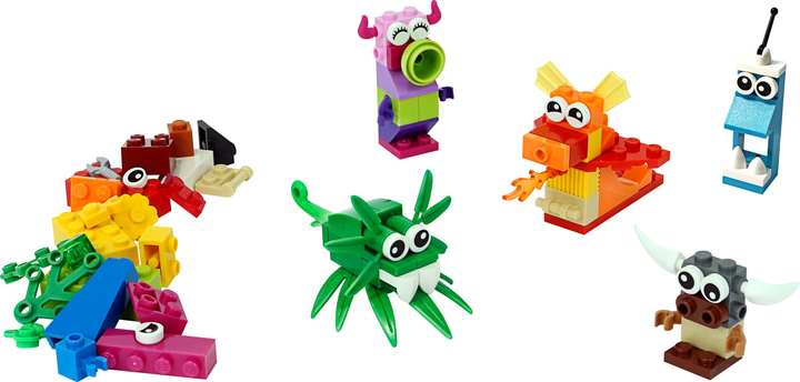 Zestaw klocków LEGO Classic Kreatywne potwory 140 elementów (11017) - obraz 9