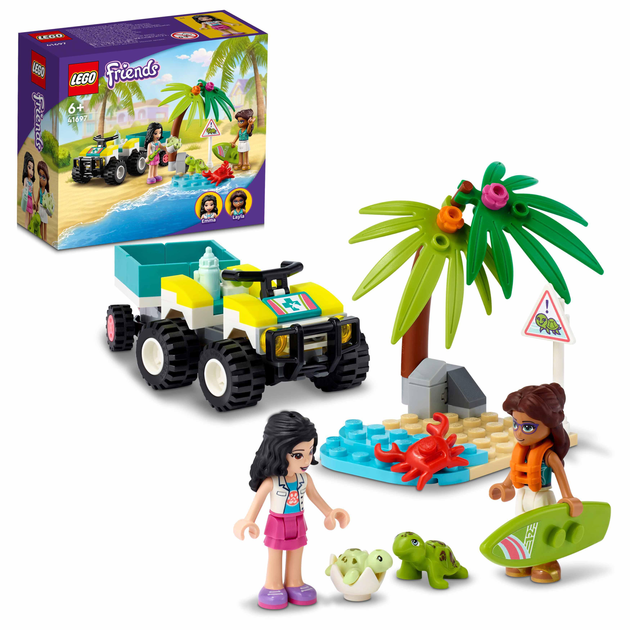 Zestaw klocków LEGO Friends Pojazd do ratowania żółwi 90 elementów (41697) - obraz 2