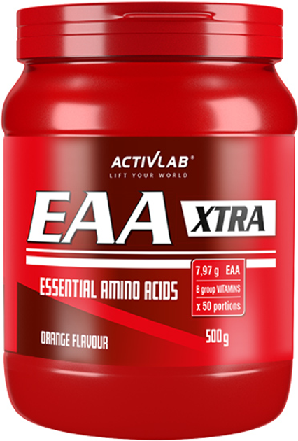 Kompleks aminokwasów ActivLab EAA Xtra 500 g Jar Lemon (5907368852157) - obraz 1