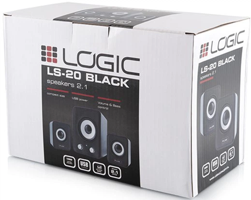 Акустична система 2.1 LogicConcept LS-20 11 Вт USB Black (G-Y-0LS20-BLA-2) - зображення 2