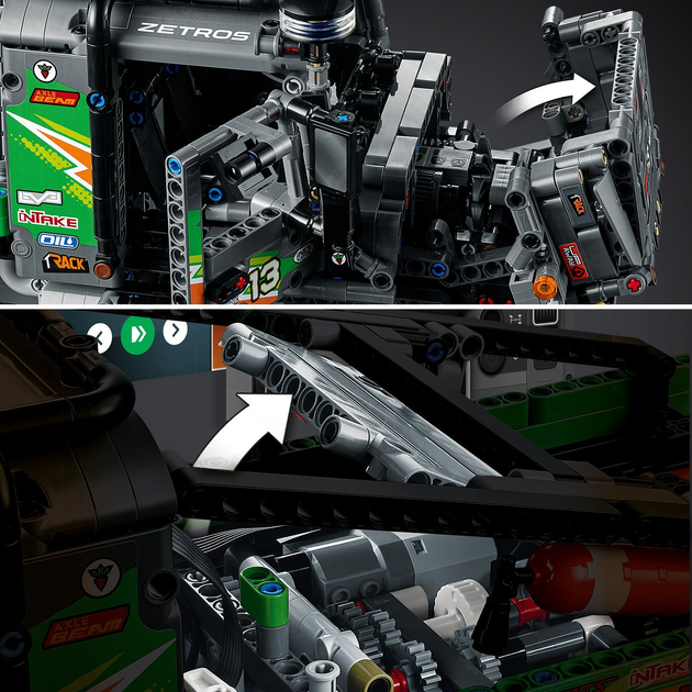 Zestaw klocków LEGO Technic Ciężarówka Mercedes-Benz Zetros z napędem na 4 koła 2110 elementów (42129) - obraz 7