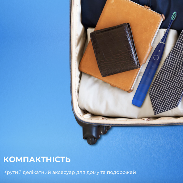 Електрична зубна щітка Oclean Flow Sonic Electric Toothbrush Blue (Синя) - Фото 7 Електрична зубна щітка Oclean Flow Sonic Electric Toothbrush Blue (Синя) - зображення 7