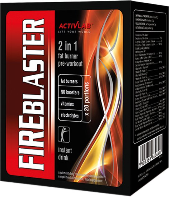 ActivLab Fireblaster Przed Treningiem 20x12g Owoce Tropikalne (5907368860640) - obraz 1