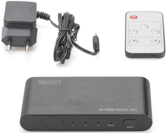 Відеокомутатор Digitus UHD HDMI (INx3 — OUTx1), 4K (DS-45316) - зображення 4